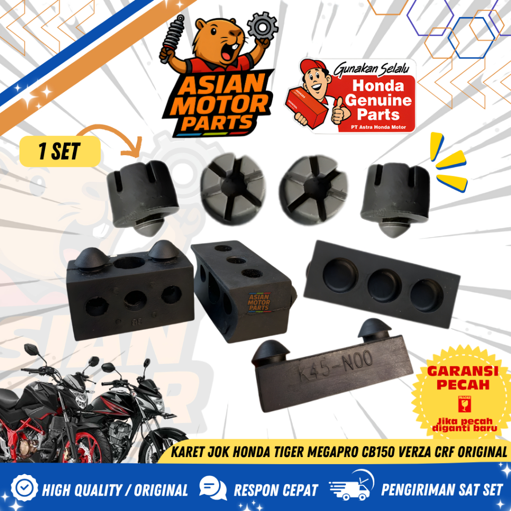 Karet Ganjal Jok Mega Pro Primus Megapro CBR New 150 250  Honda Tiger Revo Verza CB 150 R CRF