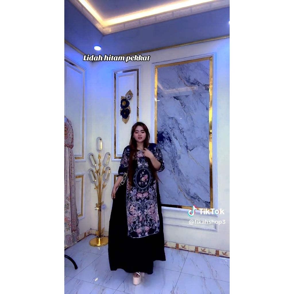 Gamis Hindi lidah syaqira terbaru