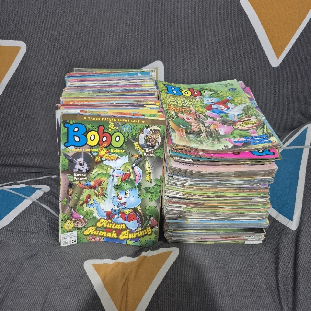 Paket 50 Bonus 2 Majalah Bobo Random Berbagai Edisi Buku Cerita Komik Anak
