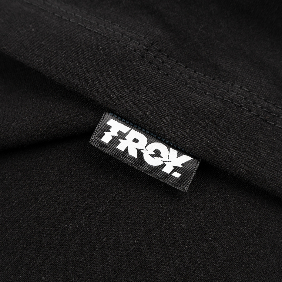 Troy Company Double Sleeve Double Layer Longsleeve Tshirt Pure Black Gaze - Kaos Lengan Panjang Hitam DSD 2582