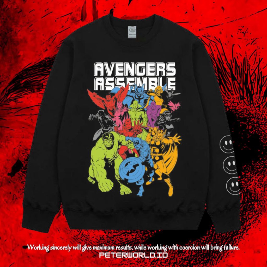 Peterworld "Avengers Assemble" Crewneck | Hoodie | Jaket | Sweater Crewneck Avengers Assemble Origin