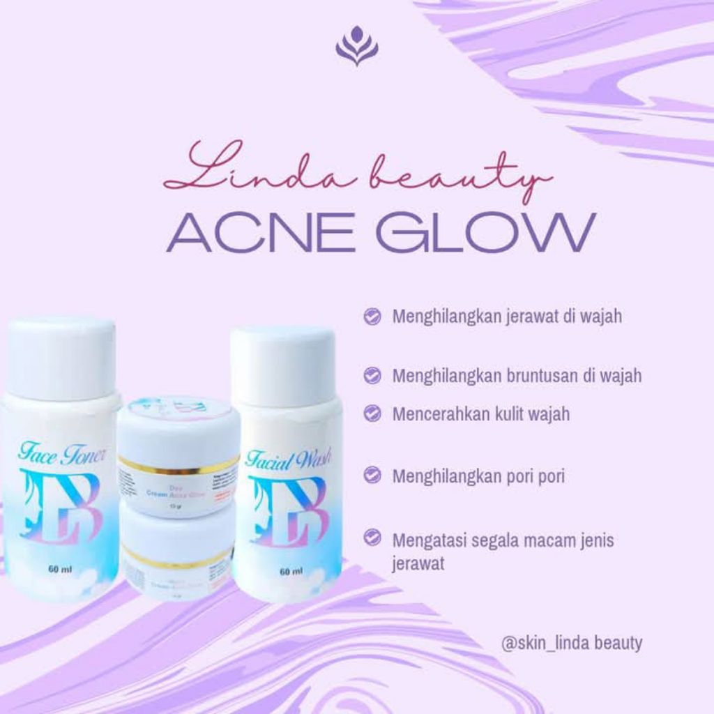 Skincare Linda Beauty Paket Acne glow (Makassar)