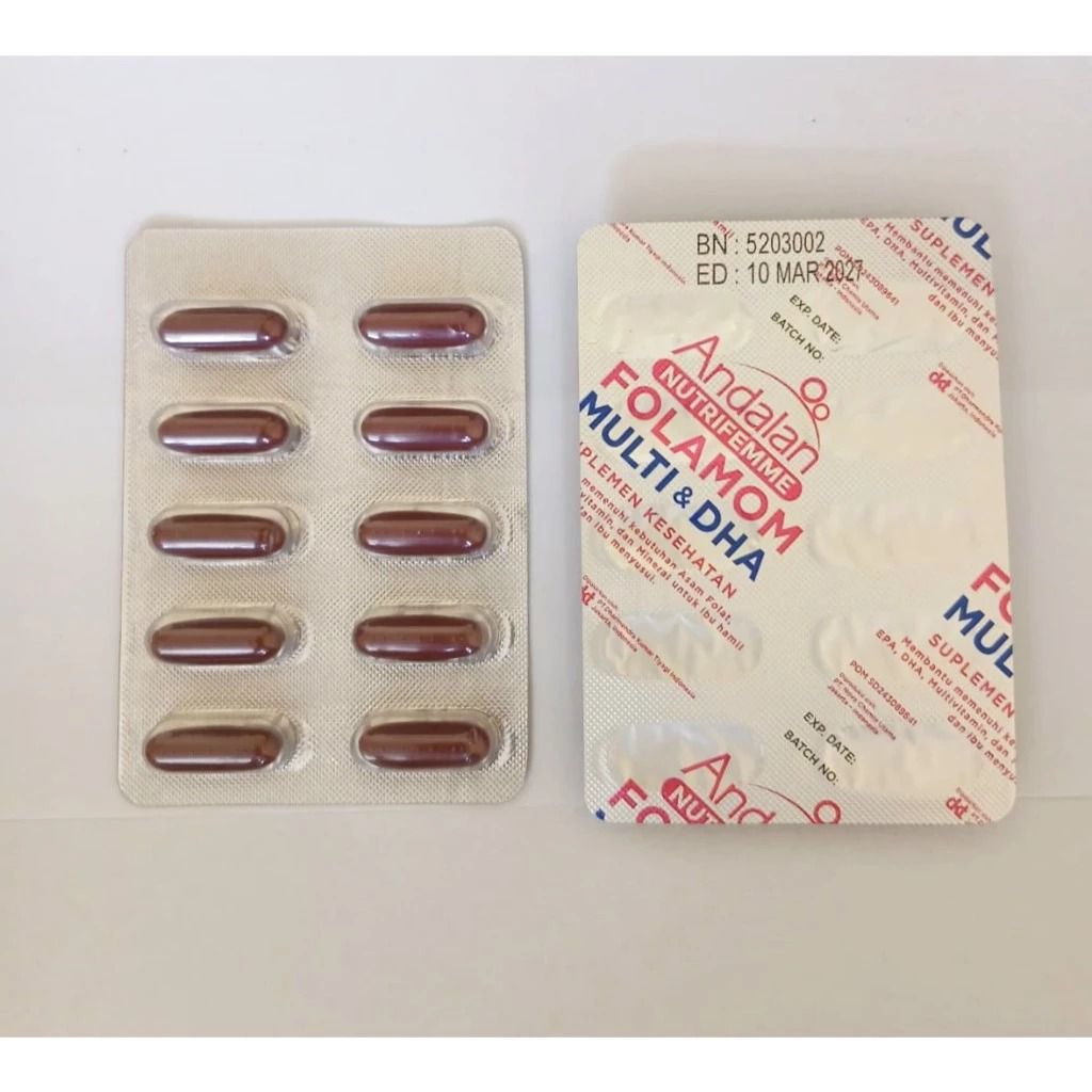 Folamom Multi DAN DHA Untuk Ibu Hamil Dan Menyusui