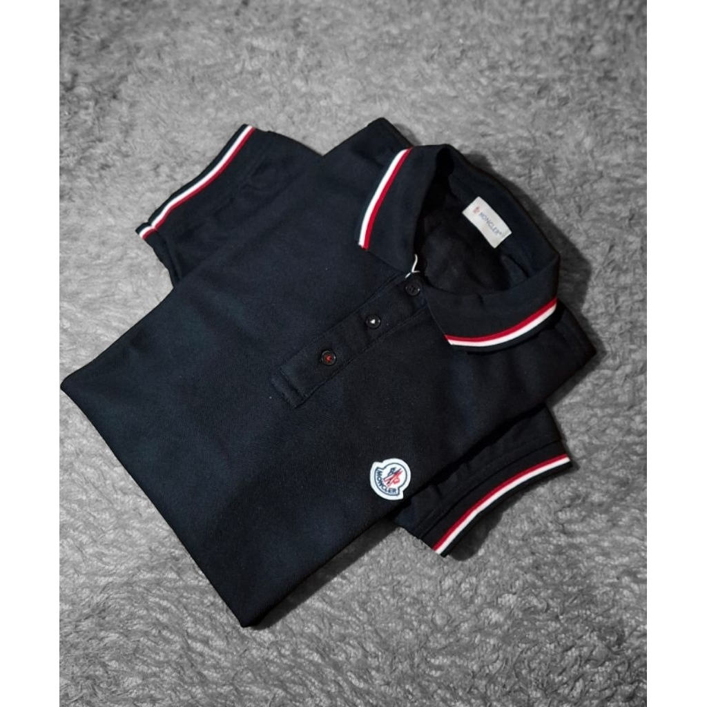 M*ncler Trimmed Polo Shirt