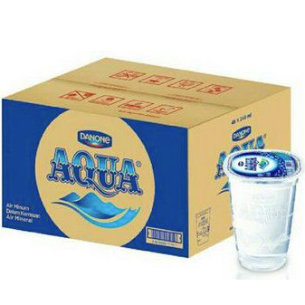 Aqua Gelas / Aqua Gelas 240ml 1 Dus Isi 48pcs