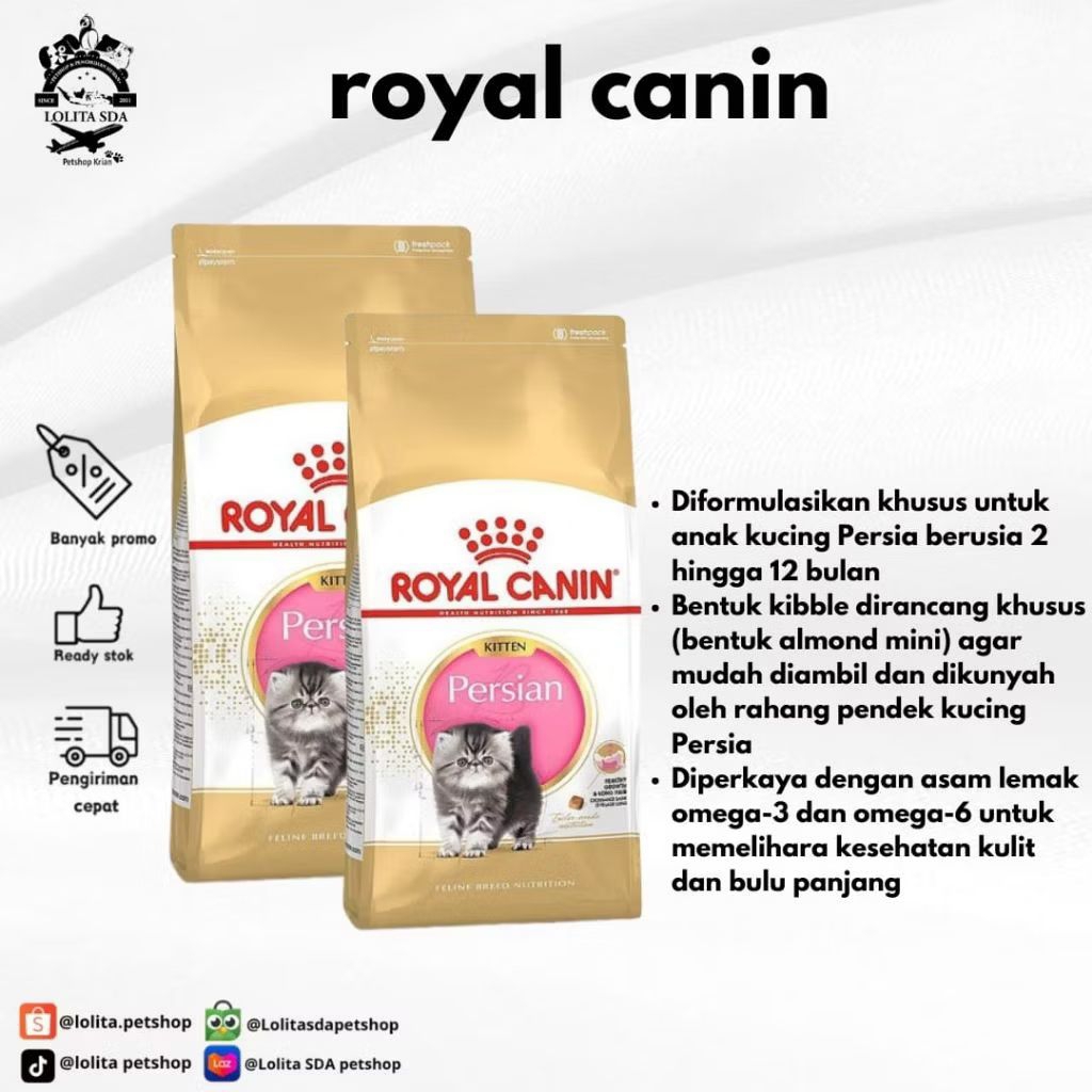 ROYAL CANIN KITTEN PERSIAN 400gr FRESHPACK/ ROYAL CANIN PERSIAN KITTEN