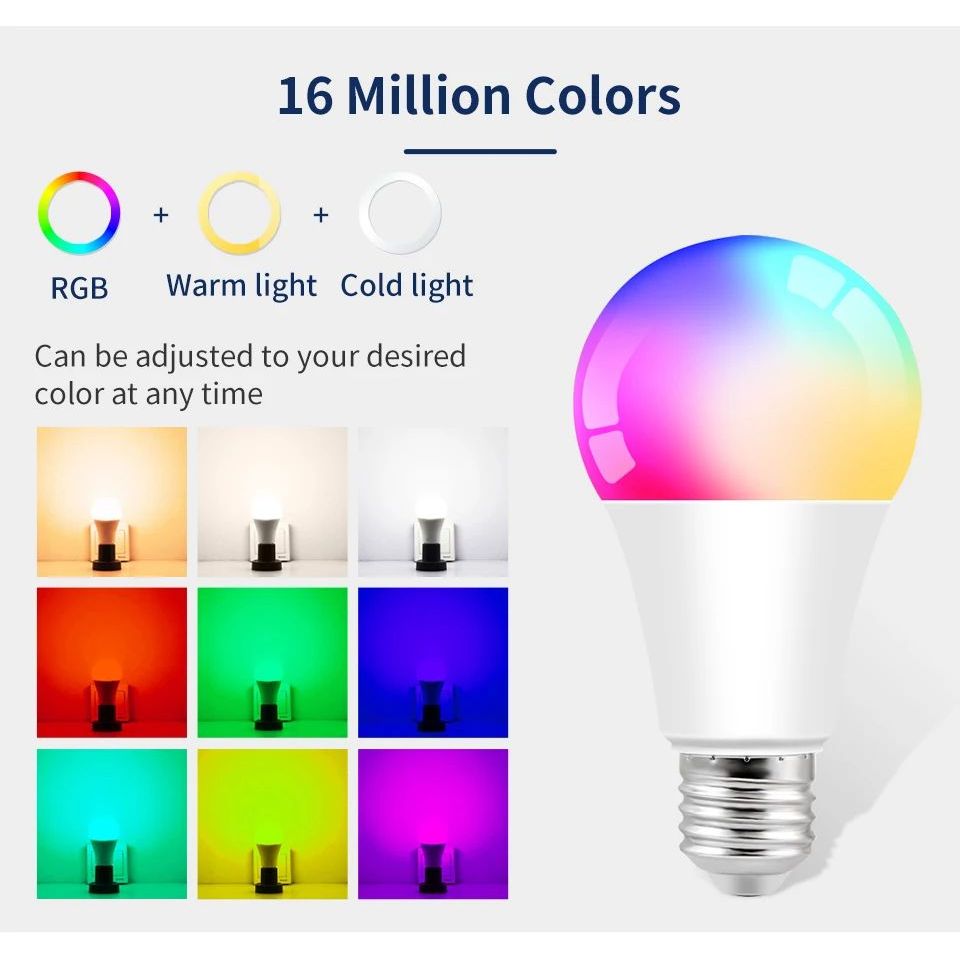 Tuya Smart LED Bulb RGB Dimmable App Control