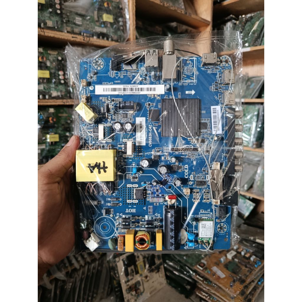 MB MOBO MAINBOARD MODULE MESIN TV AQUA LE43AQT6600FG MB AQUA LE 43AQT6600FG