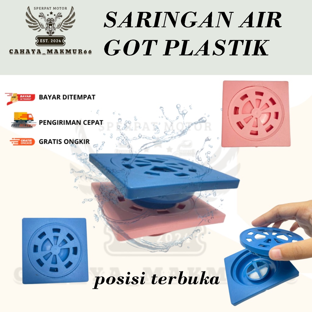 FLOOR DRAIN/SARINGAN AIR GOT PLASTIK/SARINGAN KAMAR MANDI