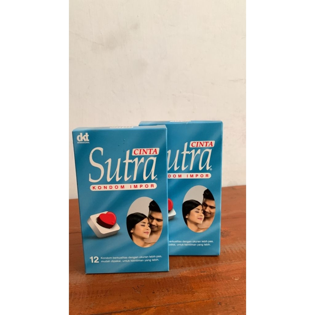 Kondom Sutra Cinta isi 12 pcs Sutra Biru New