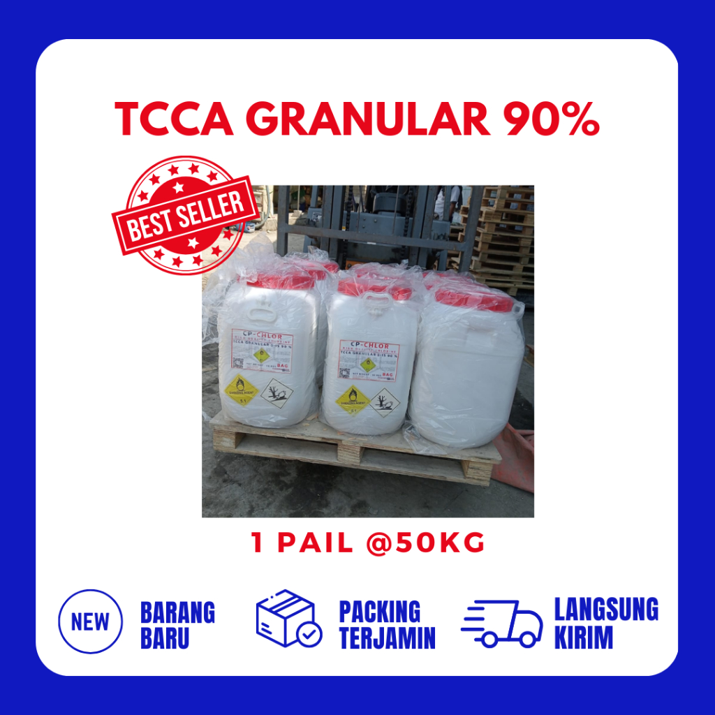 Klorin granular / kaporit granular / tcca granular 90% 50kg PAIL