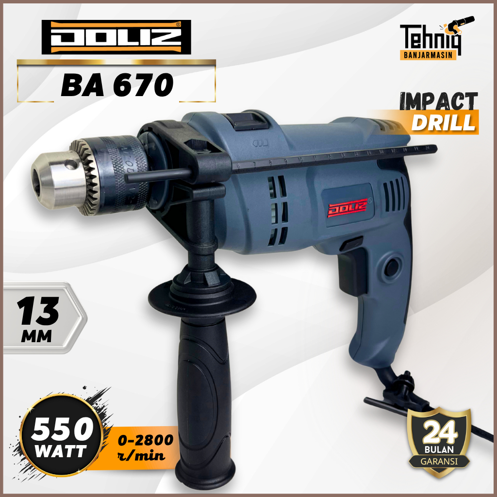 Mesin bor Tembok DOLIZ BA670 / Impact Drill DOLIZ BA670 13mm