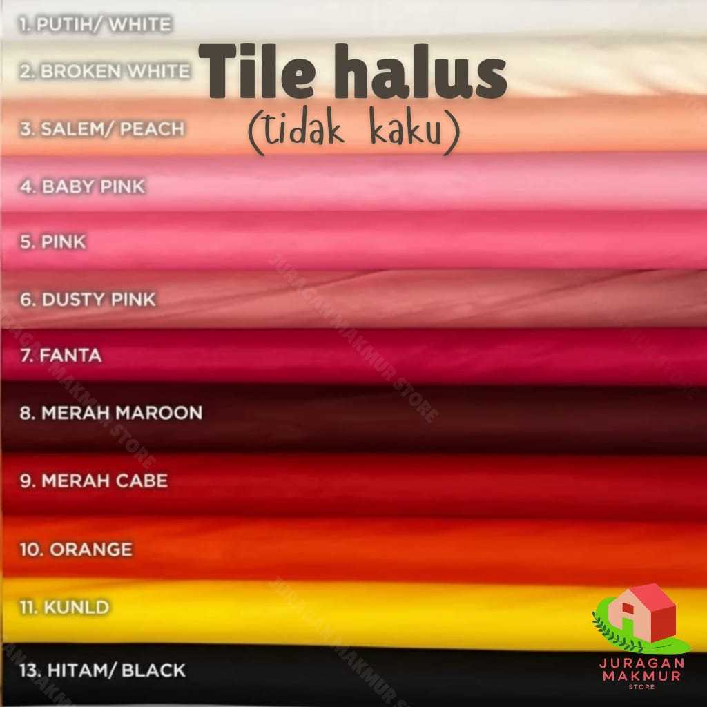 Tile Halus Premium Meteran Tulle Polos Lebar 170 cm Bahan Gaun, Gamis, Kebaya, Rok Pesta