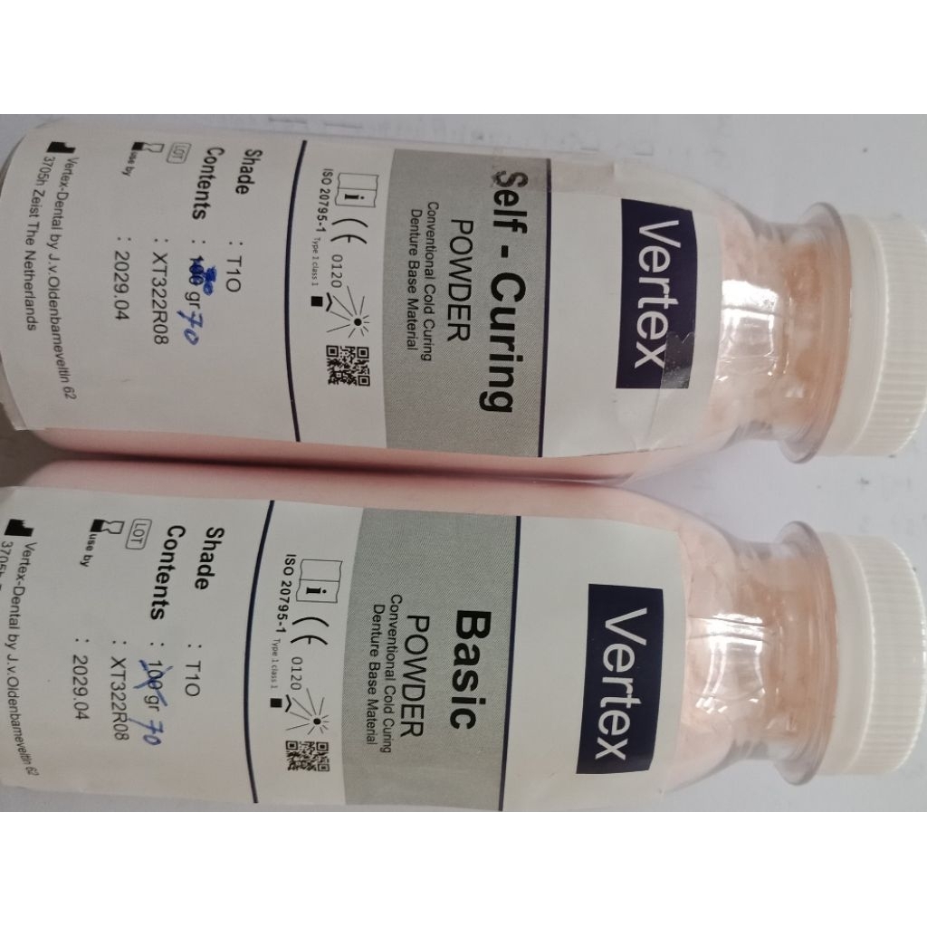 Powder Acrylic SC dan HC Vertex Powder Gigi Palsu 70 gram