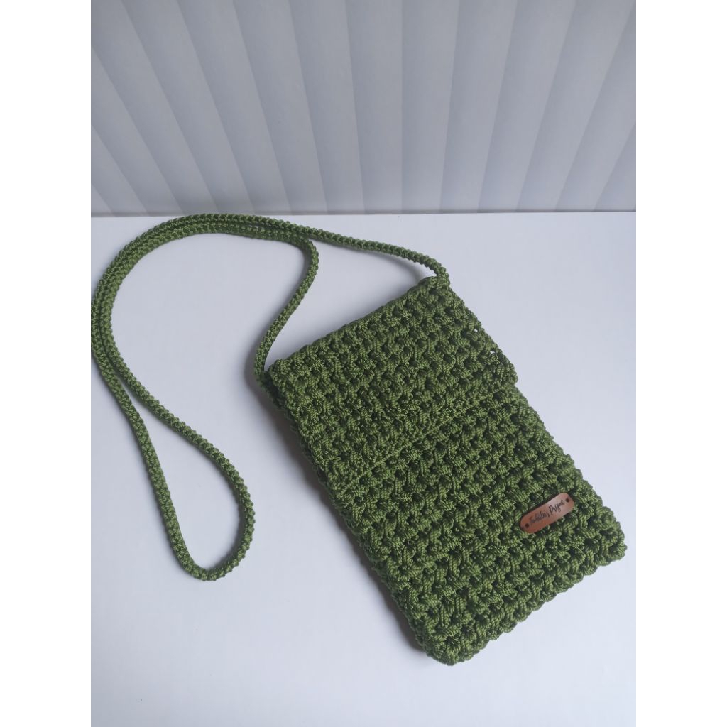 Tas HP rajut | tas selempang rajut | tas rajut wanita