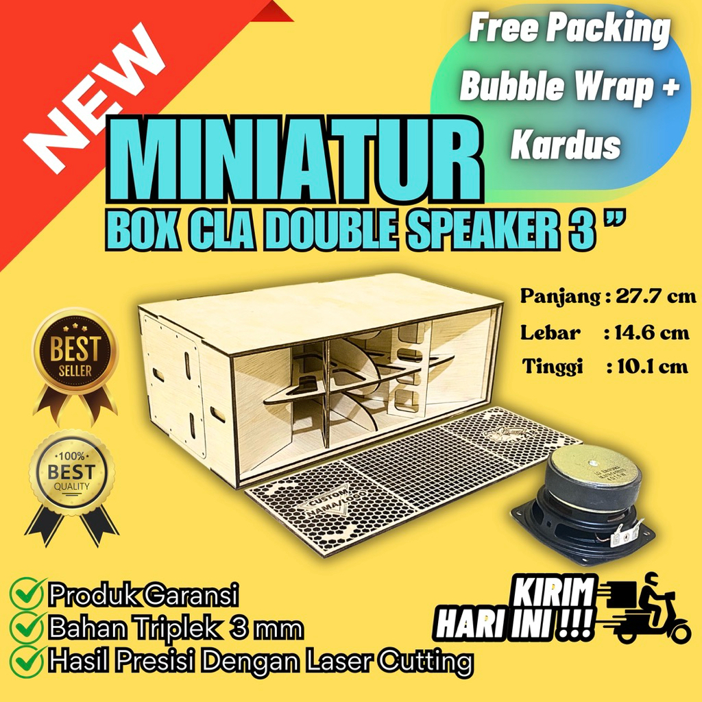 Miniatur Box CLA Double Speaker 3 Inch