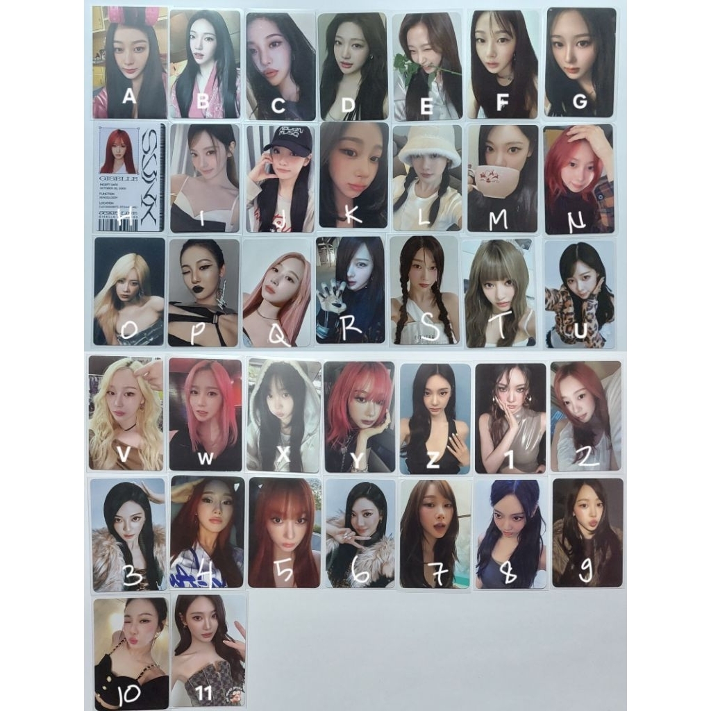 [BACA DESKRIPSI] Photocard AESPA ningning giselle armageddon qq pinkselle drama either&l whiplash kt