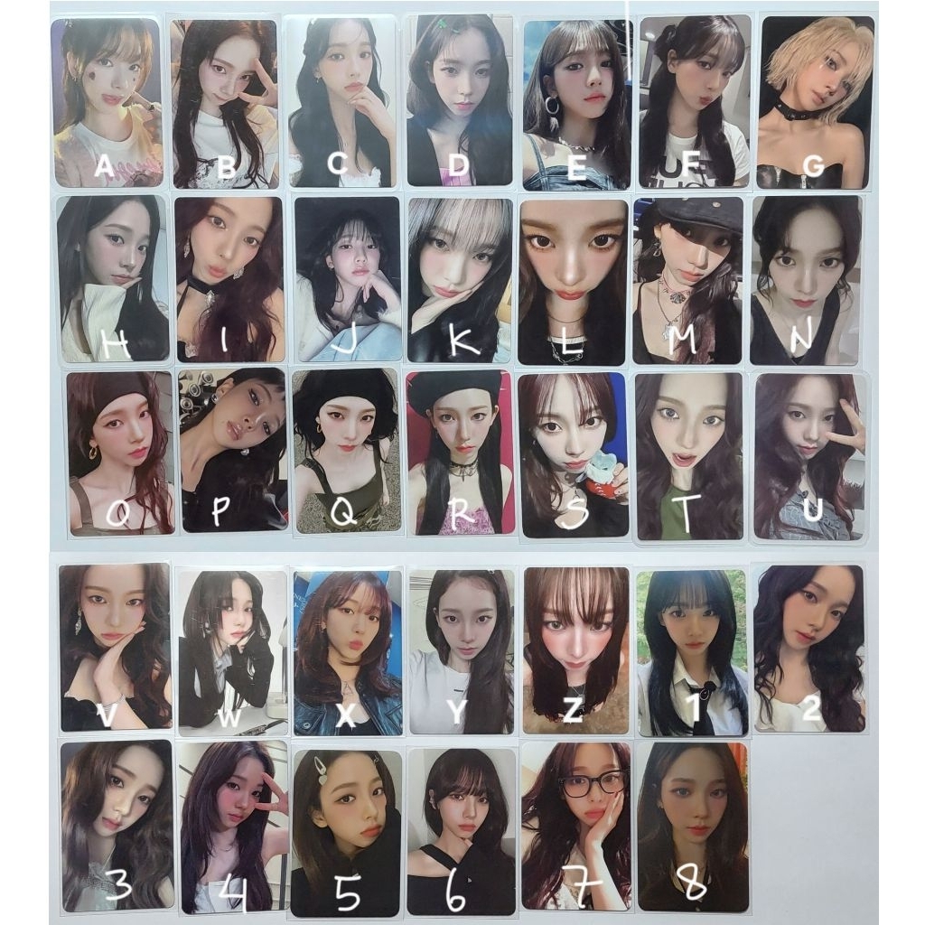 Photocard Aespa Trading Card A B Whiplash specs official karina pc album zine ver armageddon bene ju