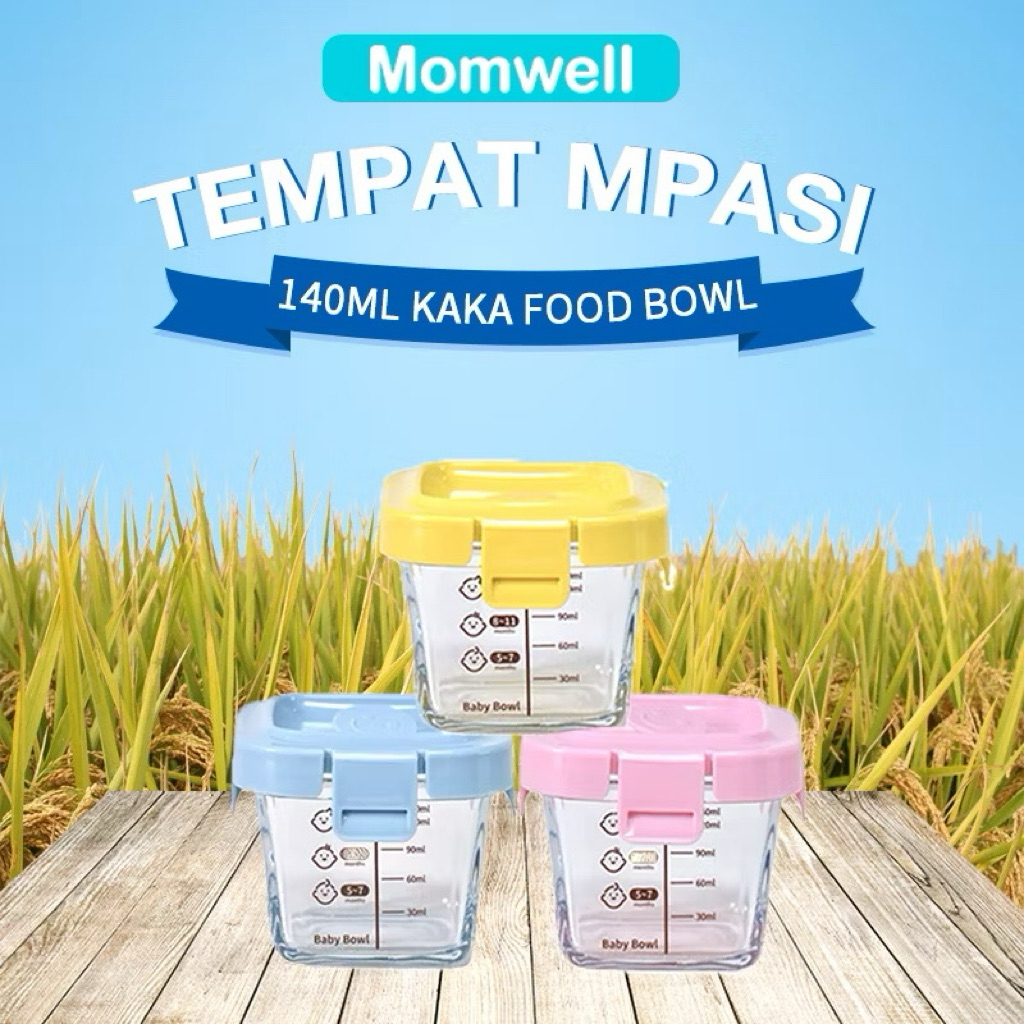 Tempat MPASI BAYI/ wadah MPASI kaca penyimpanan Mpasi bayi