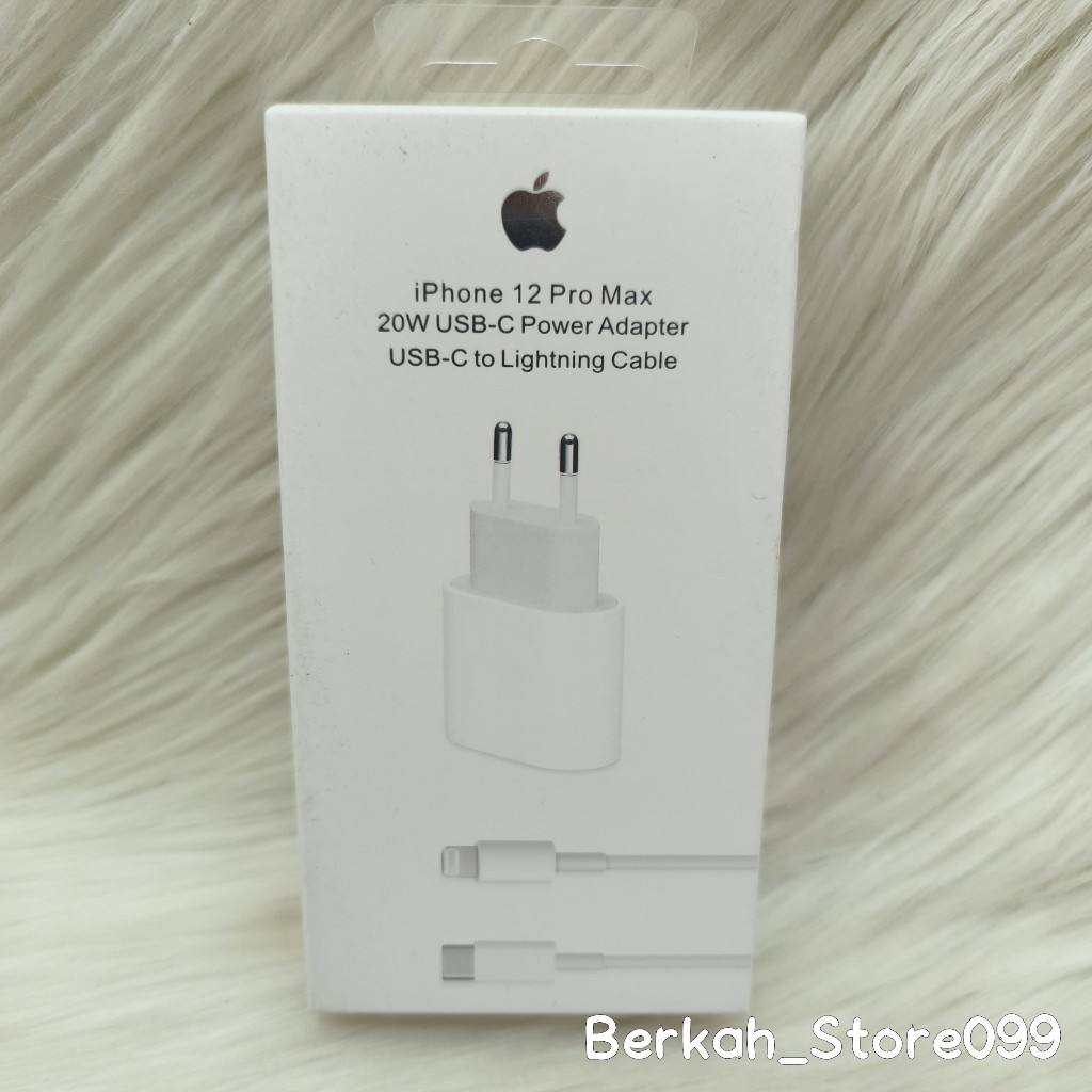 Charger Iphone 20W Kit Kabel Type C To Lighting Segel Ori