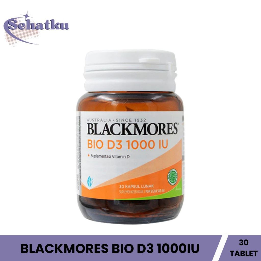 Blackmores Bio D3 1000 IU 30 Kapsul - Suplementasi Vitamin D