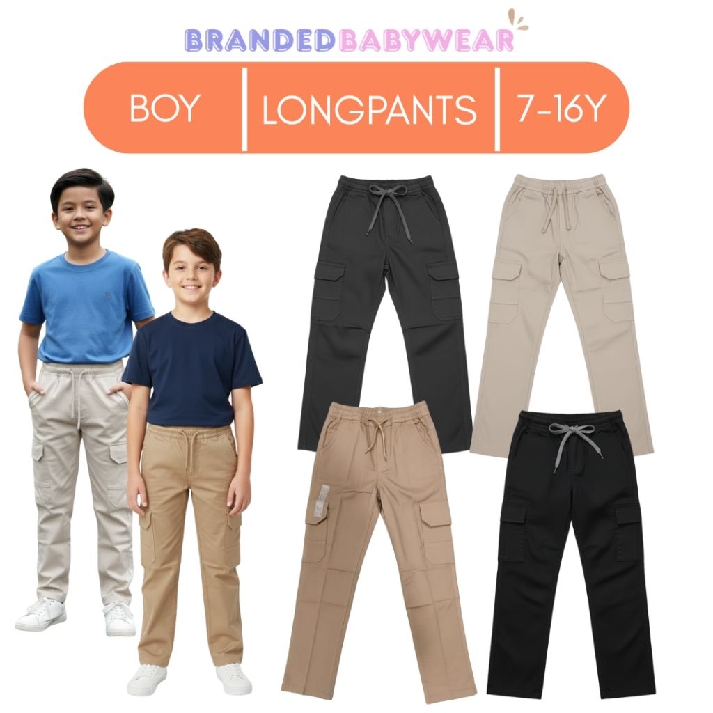 Celana Panjang Anak Laki Laki Nevada Size 7 8 9 10 11 12 13 14 15 16Tahun Cocok Untuk Kado/Gift BBW6