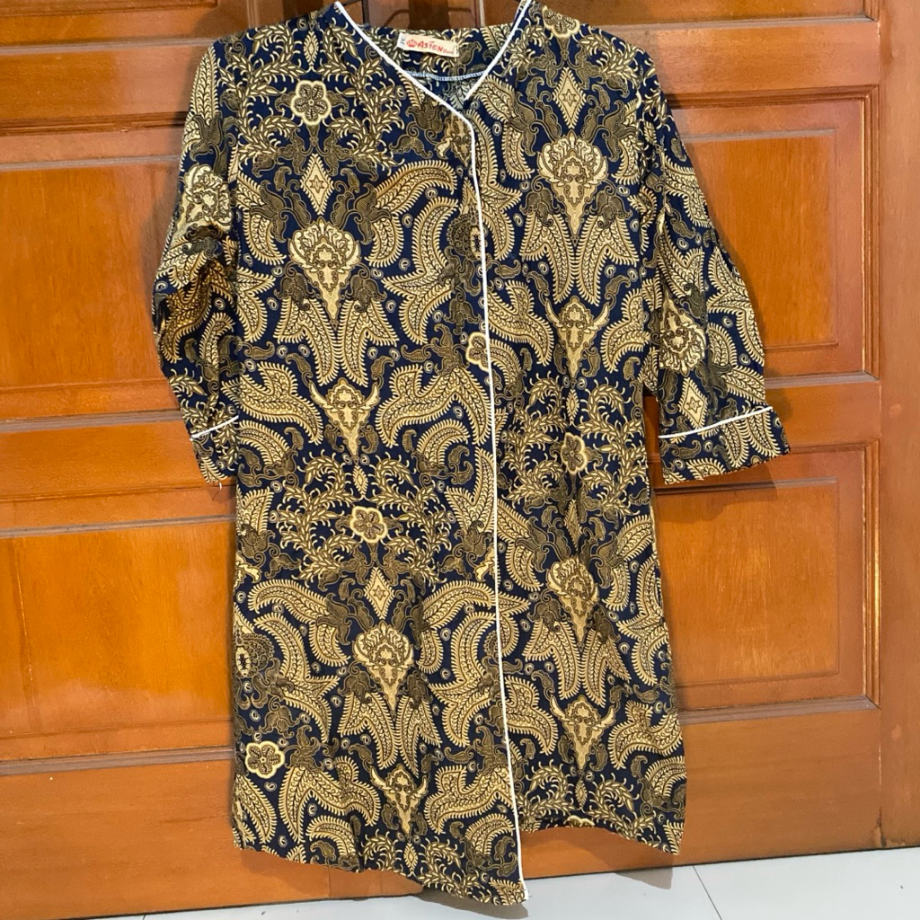 [PRELOVED] Atasan Midi Batik Wanita | Dress Kimono Batik Cewek