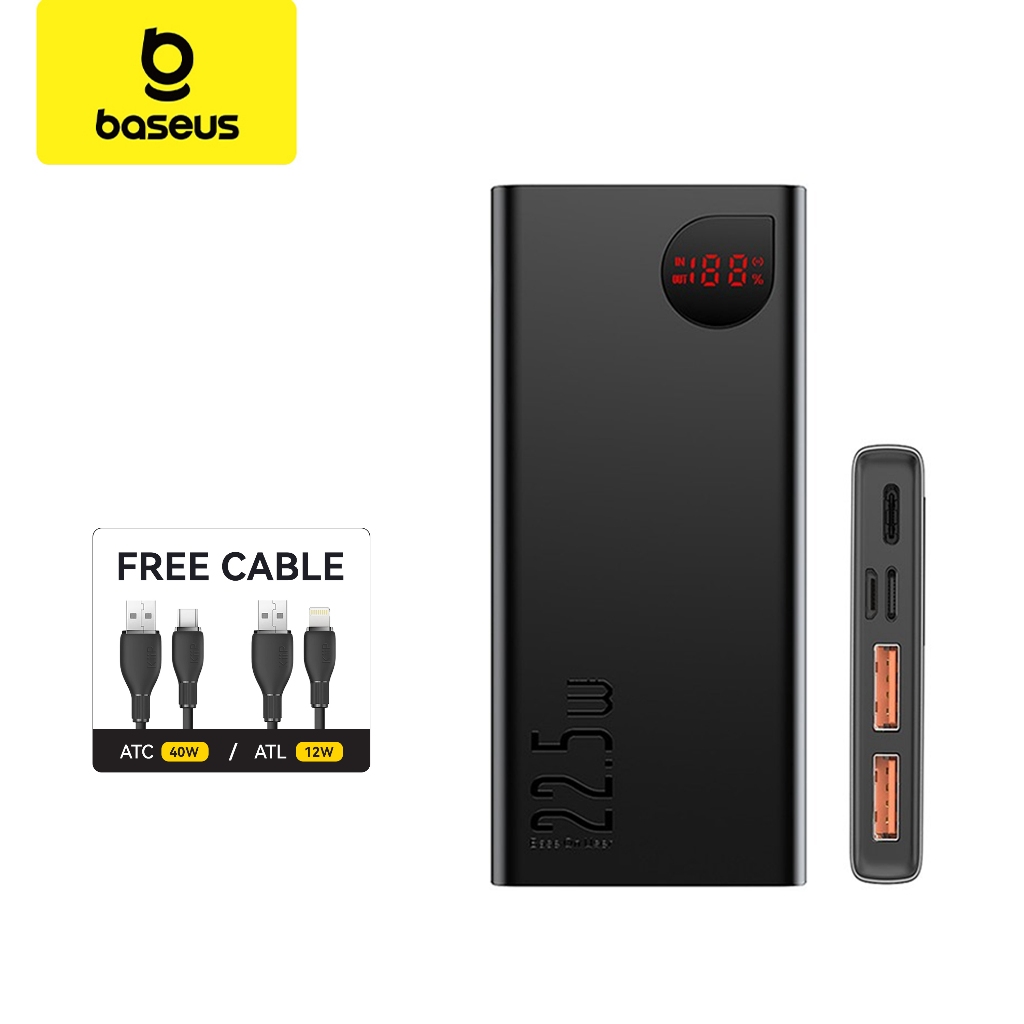 Baseus Adaman Fast Charging Power Bank Quick Charge 4.0 3.0 Type C PD