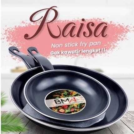 BMW FRYPAN SET ISI 2 PCS / FRY PAN SET NON STICK TEPLON WAJAN / TEFLON MASAK