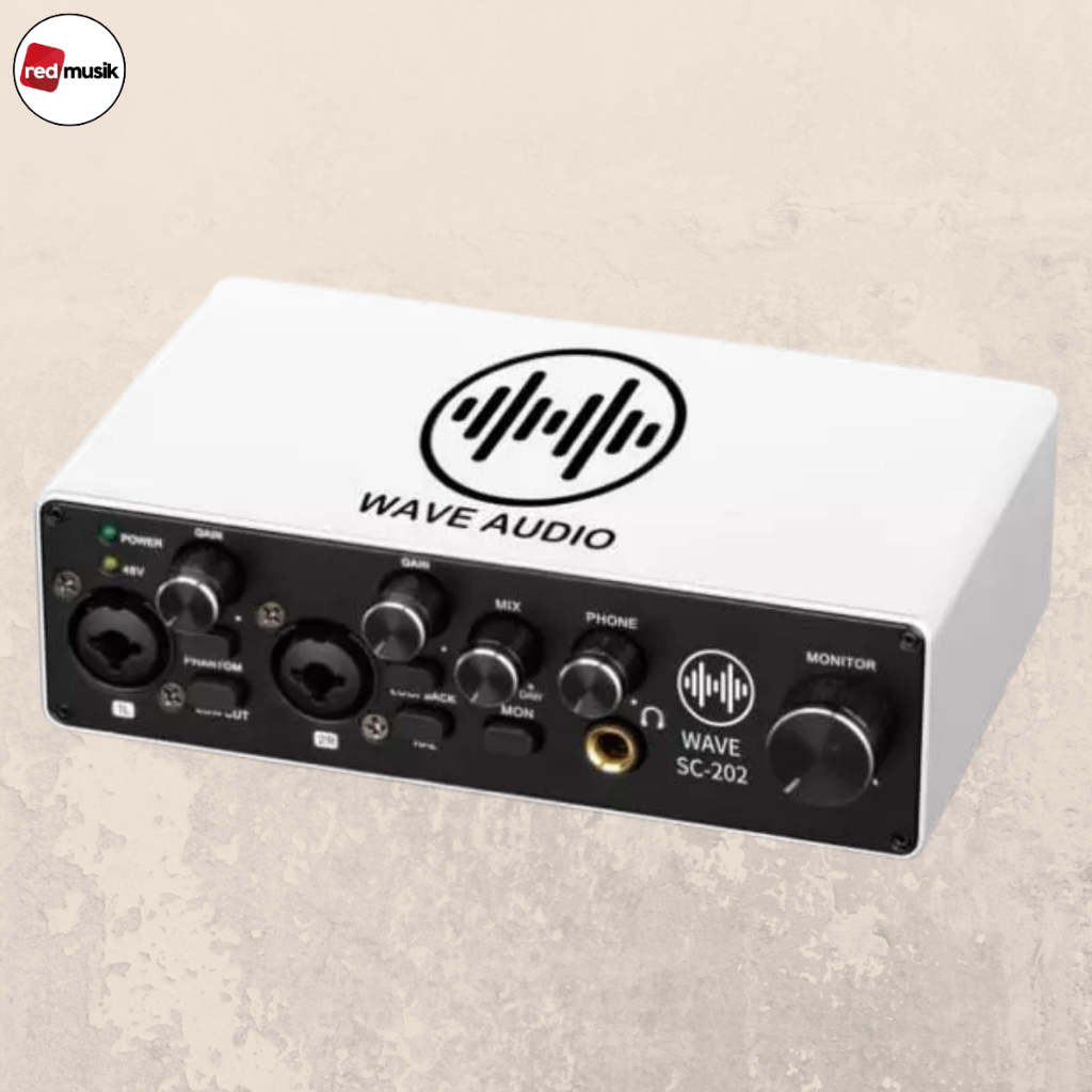 Soundcard Wave SC202 Audio Interface Soundcard Recording