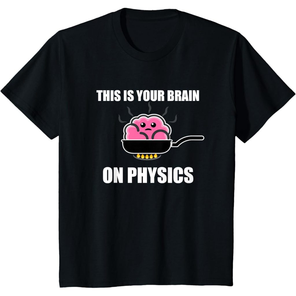 Baju kaos anak Brain fried on physics nerdy math t-shirt