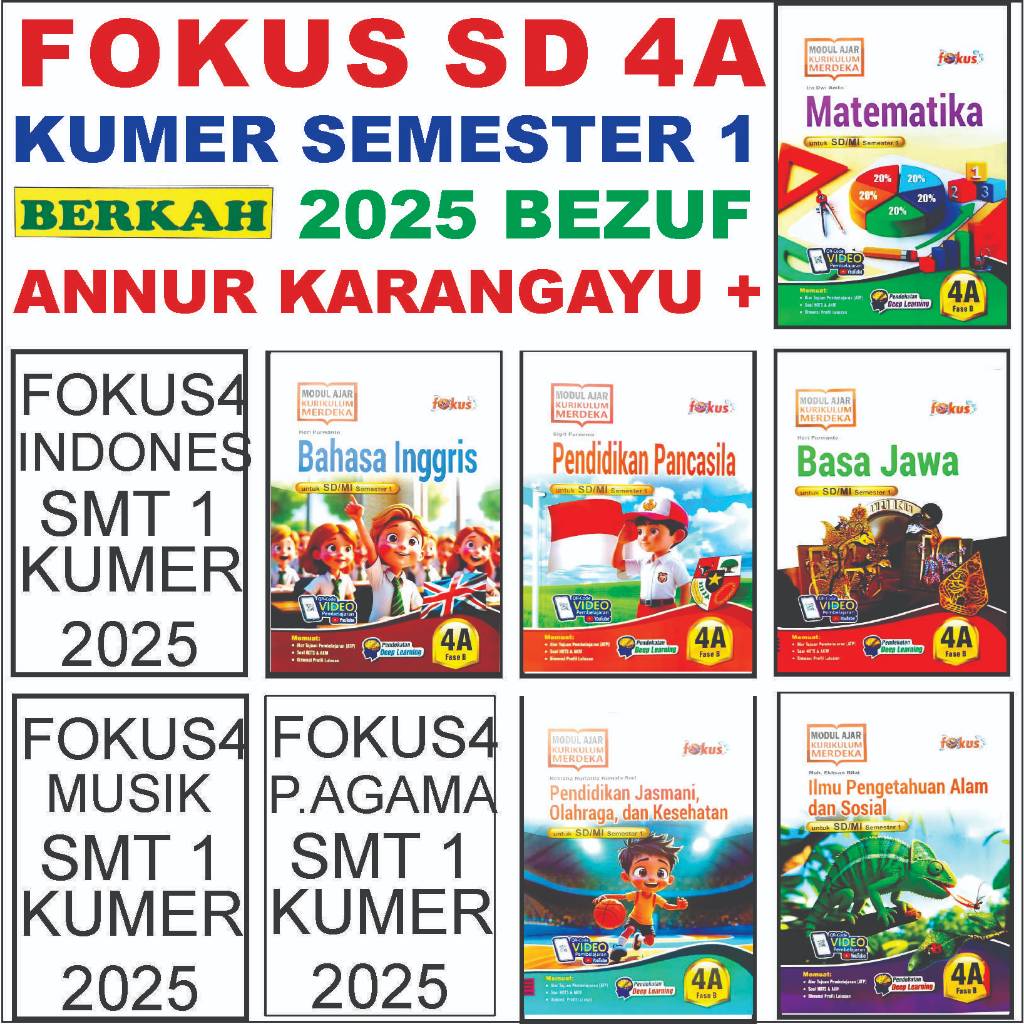 Bemuf LKS Fokus 4 SD Berkah * Kunci Jawaban Kelas 4 Modul FOKUS Berkah Kurikulum Merdeka Soal Buku P