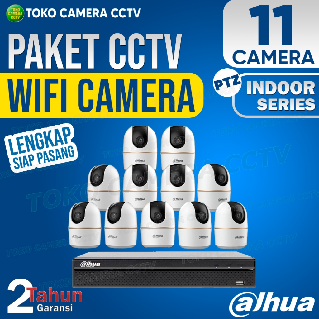 PAKET CCTV WIFI PTZ DAHUA INDOOR 16 CHANNEL 11 KAMERA