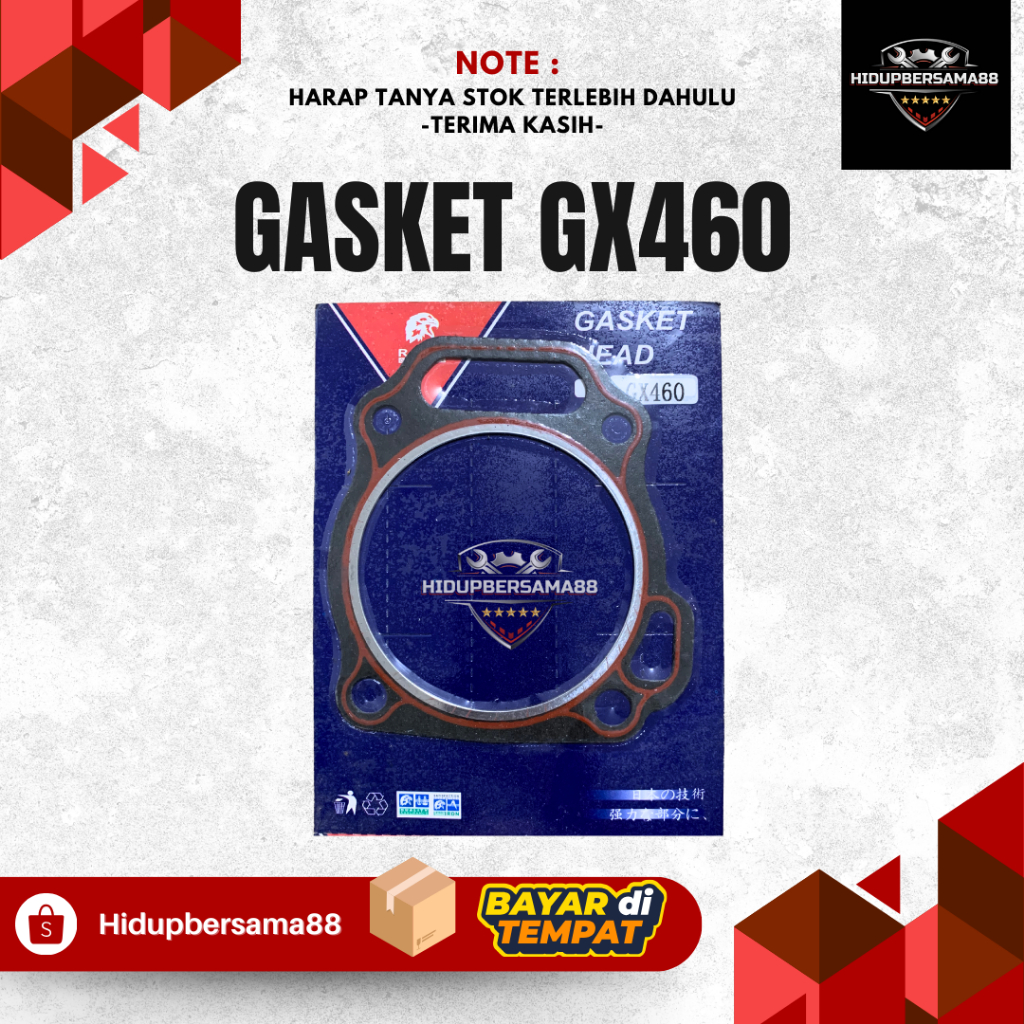 GASKET CYLINDER HEAD GX460 RADIN - Gx460 Gasket head packing deksel engine  CYLINDER HEAD GASKET / P