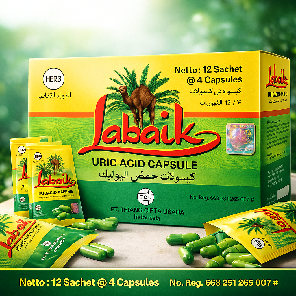 herbal asam urat labaik uric acid capsule