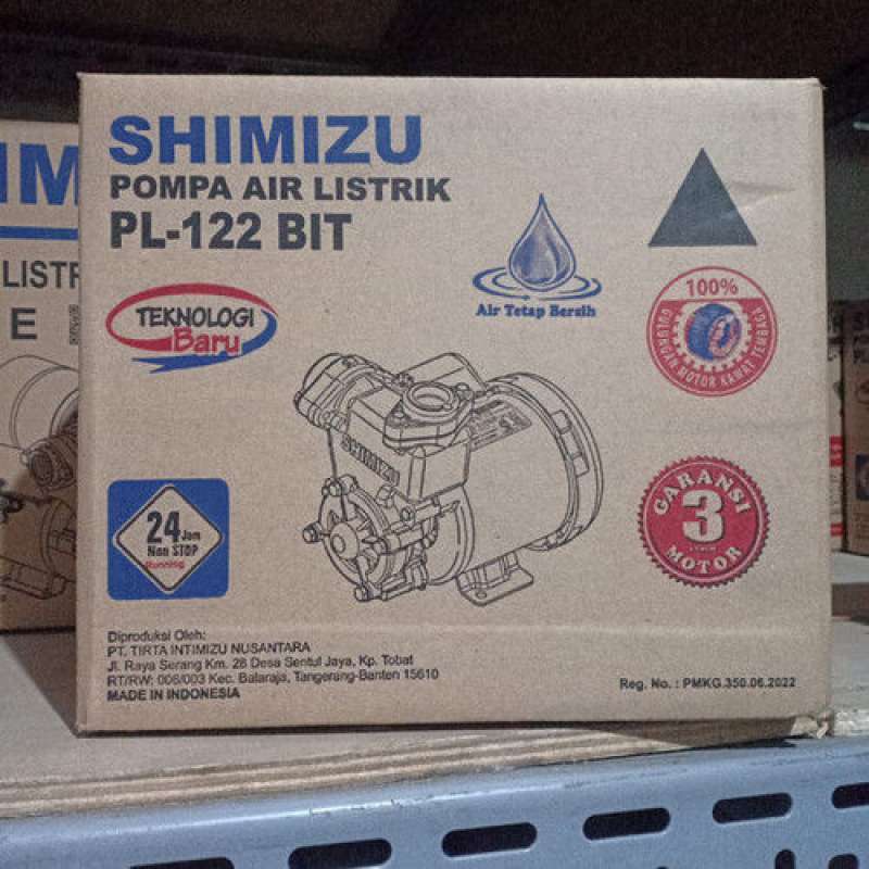 Pompa Air Shimizu Non Otomatis PL122BIT Termurah di Palembang
