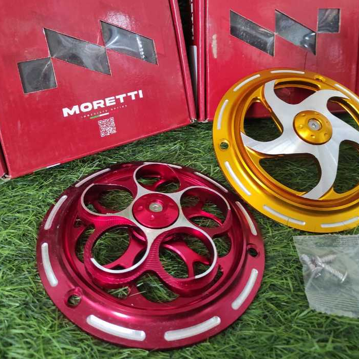Spinner Kipas Mesin Vespa Matic Sprint Primavera CNC Almunium Moretti