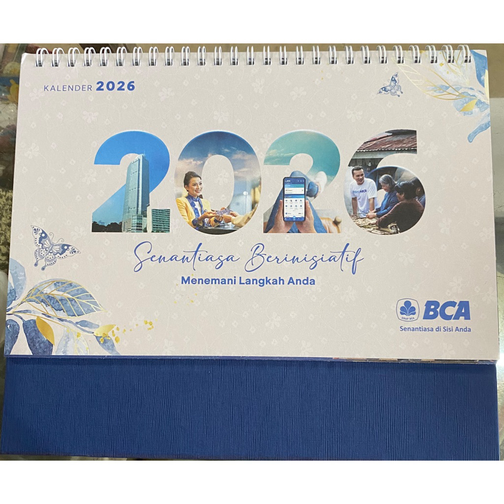 Kalender bulanan BCA 2026 / kalender meja bank BCA
