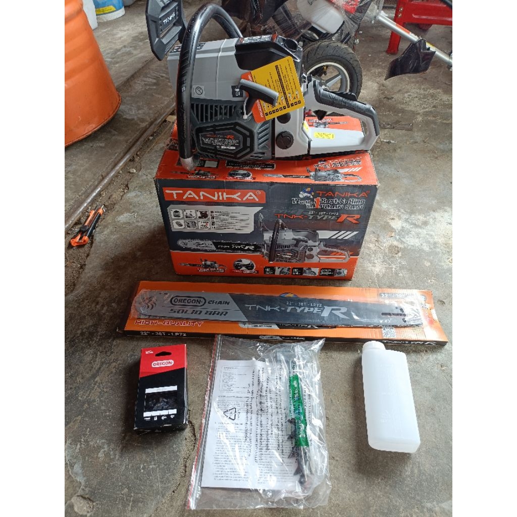 MESIN CHAINSAW SENSO GERGAJI KAYU POHON TANIKA TYPE R bar 22" dan 25"