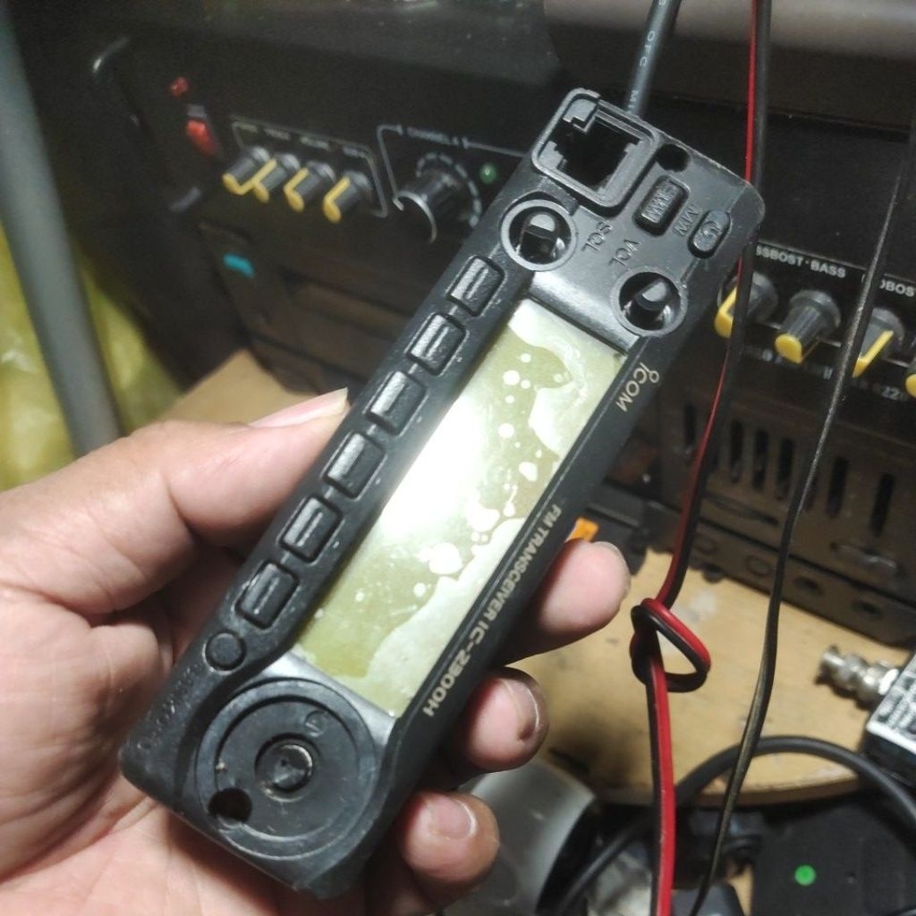SET KOMPLIT PANEL DEPAN CPU LCD KNOP ICOM IC2300 CPU ICOM IC-2300