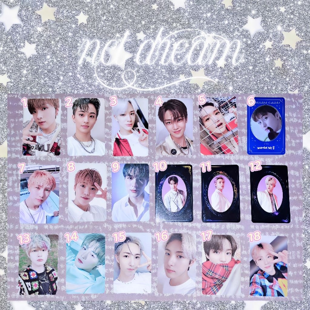 [READY] NCT DREAM PHOTOCARD OFFICIAL mark renjun jeno haechan jaemin chenle jisung starry night hot 