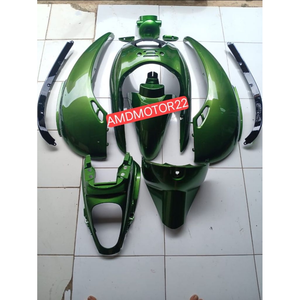scoopy Karbu cover fullset body halus scoopy karbu 2010-2012 Olive Green