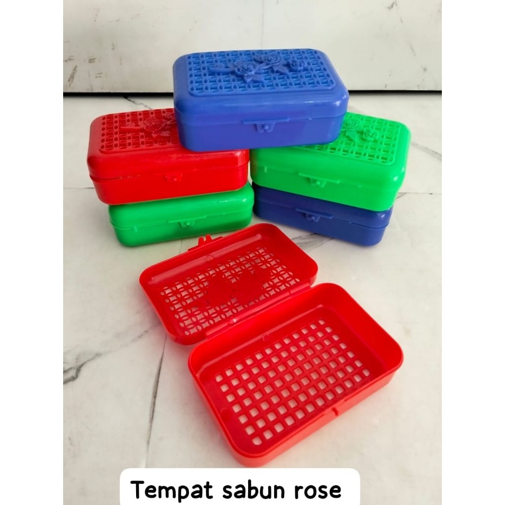 Tempat sabun mandi/ wadah sabun rose/ tempat sabun plastik batang