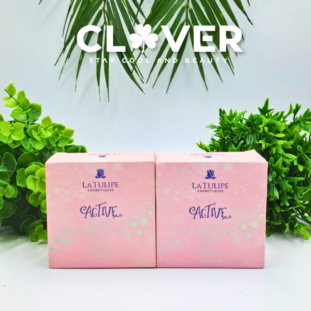 La Tulipe Active Flawless Pressed Powder Matte SPF23 – Bedak Padat Ringan dengan Hasil Natural