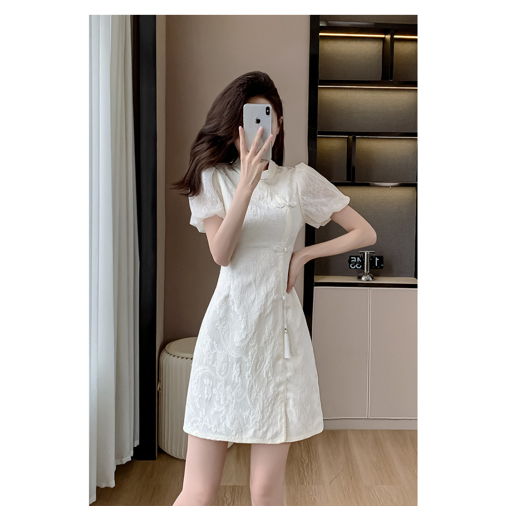 dress cheongsam wanita korea import D8516
