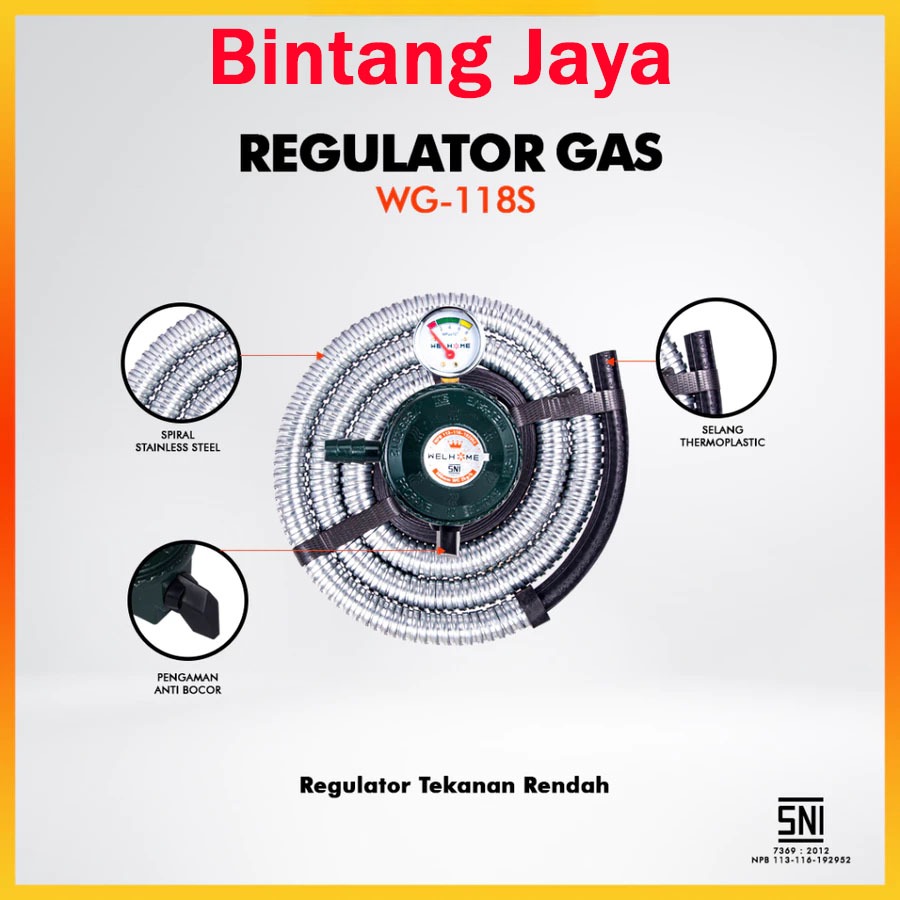 Welhome Selang Regulator Meteran Welhome Regulator SET / Regulator SET