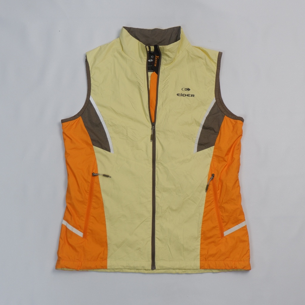 EIDER XENIUM Color Block Outdoor Vest / Gilet - Yellow/Orange - Preloved
