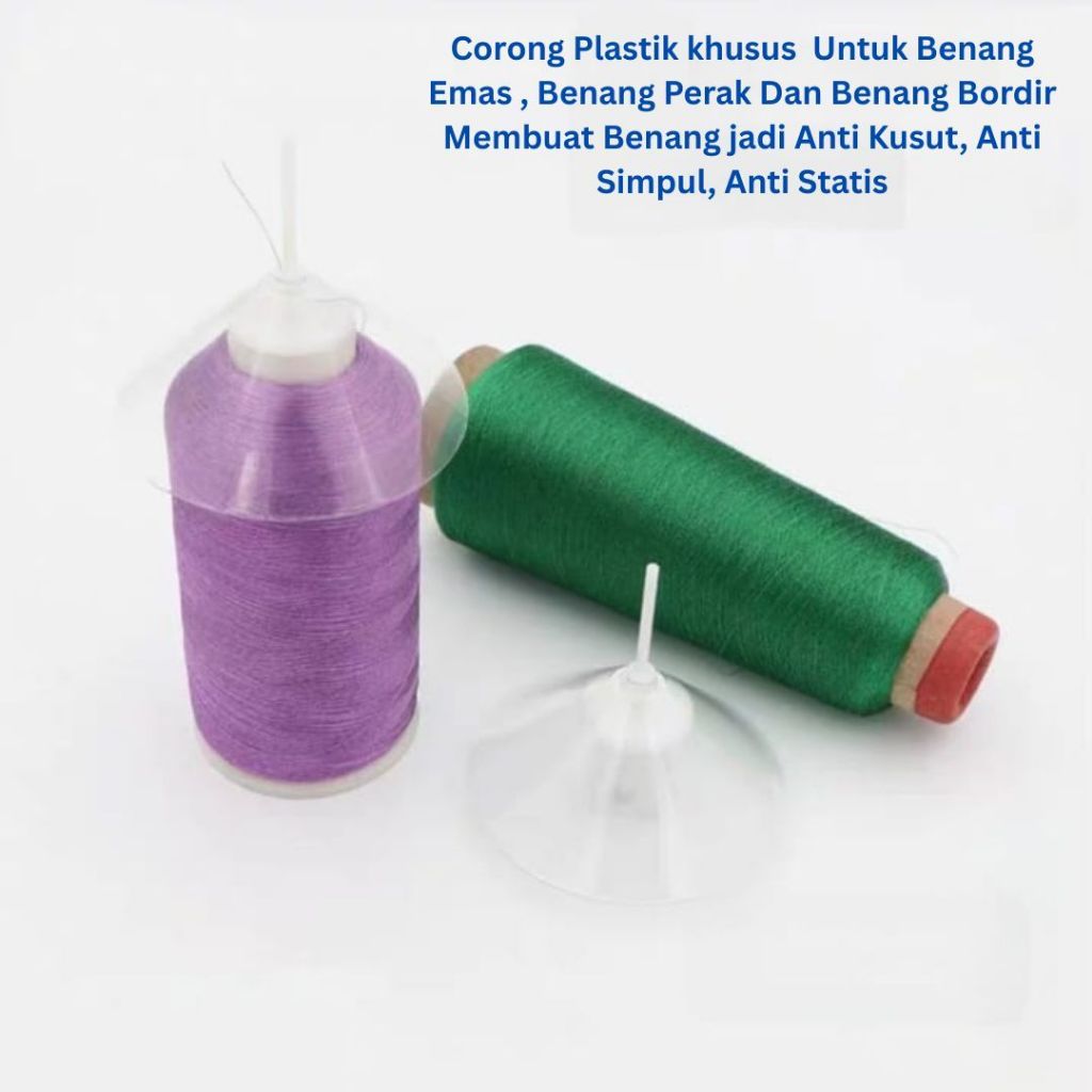 Corong Plastik Anti Kusut Membuat Benang Anti Kusut, Anti Simpul, Anti Statis