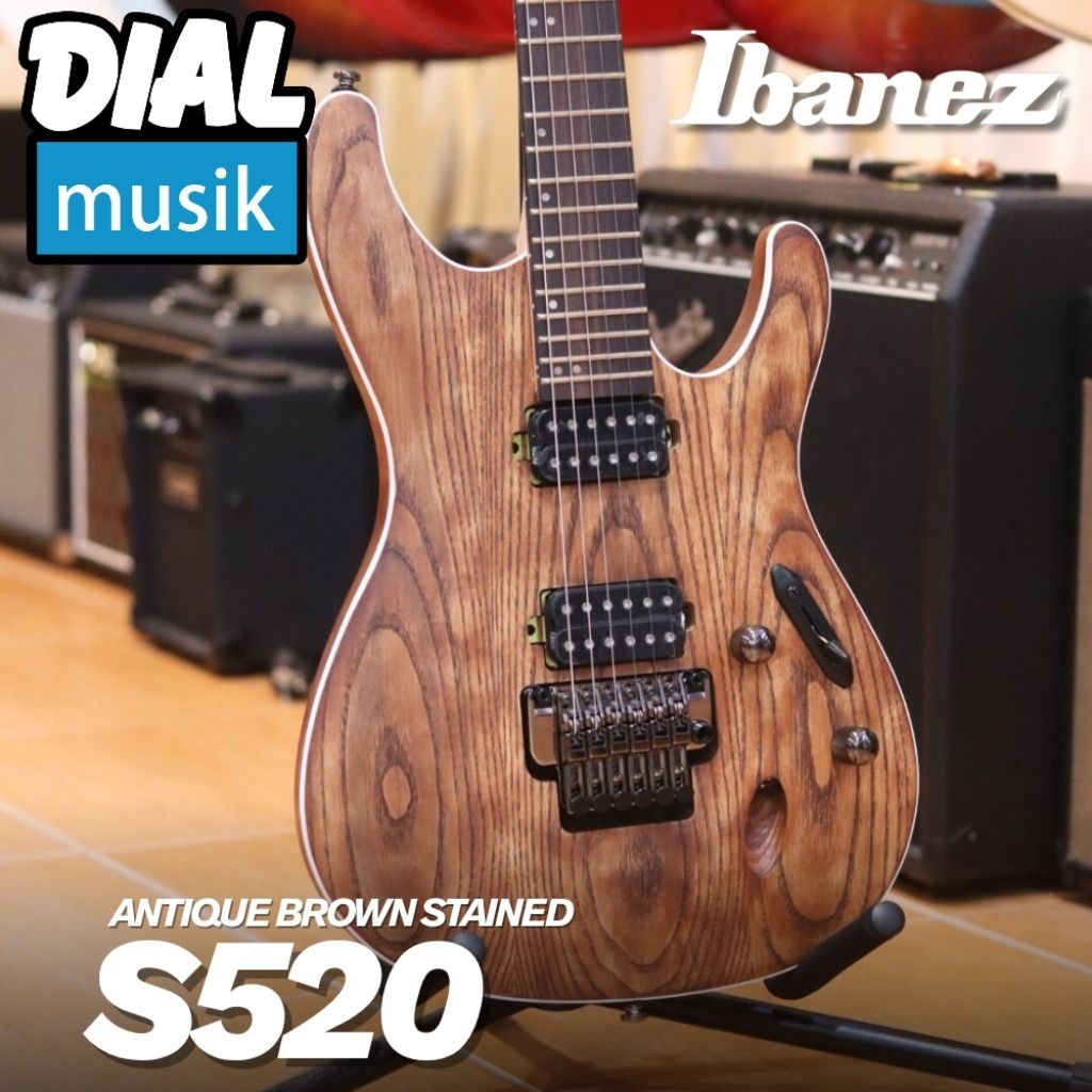 Ibanez S520 Electric Guitar Antique Brown Stained - Ibanez S-250 / S5-20 / ABS
