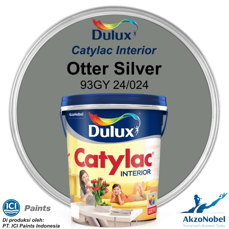 CAT DULUX CATYLAC INTERIOR 5 KG - OTTER SILVER 93GY 24/024